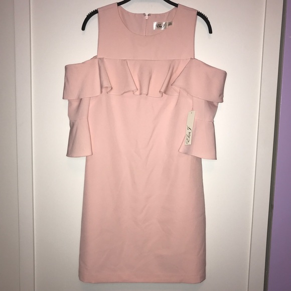 Eliza J Cold Shoulder Ruffle Cocktail Dress - Picture 7 of 16